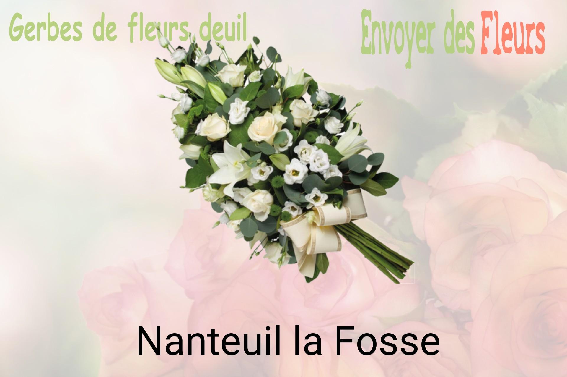 Gerbe de fleurs de deuil livrée à Nanteuil-la-Fosse